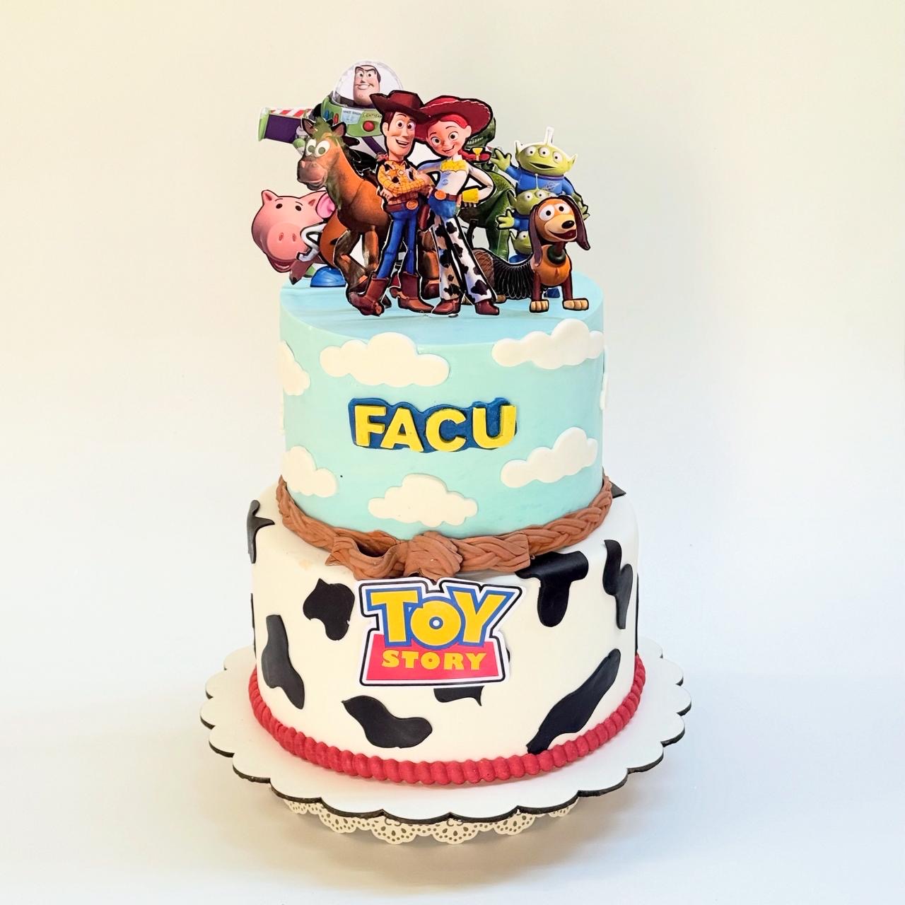 Torta temática Toy Story de dos pisos